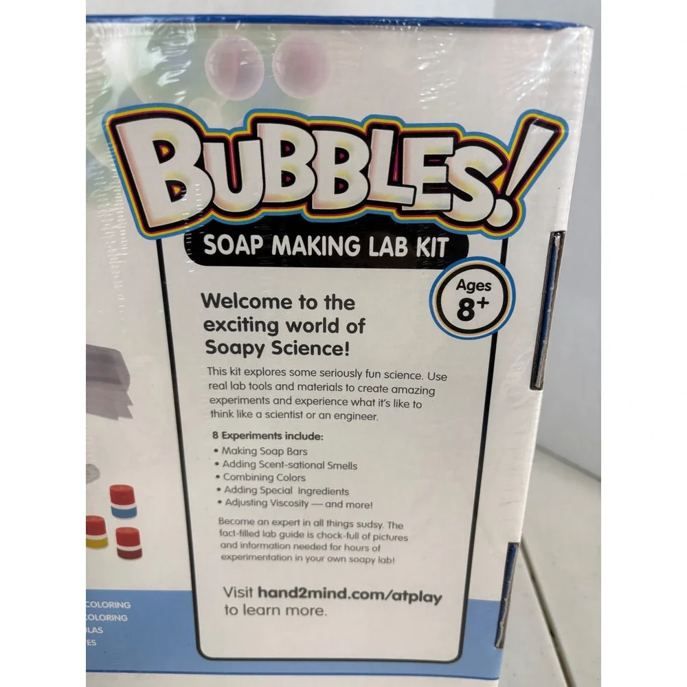 STEM at Play Bubbles Soap‎ Making Lab Kit ETA hand2mind 85668 New Sealed Ages 8+